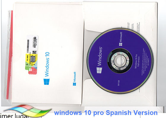 चीन माइक्रोसॉफ्ट विंडोज 10 प्रो OEM स्टिकर 64 बिट सिस्टम स्पैनिश संस्करण आपूर्तिकर्ता