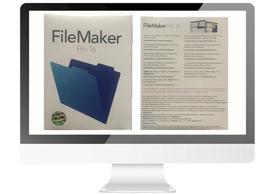 चीन पूर्ण संस्करण मैक / विन रिटेल बॉक्स V16 ऑनलाइन सक्रिय करने के लिए Filemaker प्रो आपूर्तिकर्ता