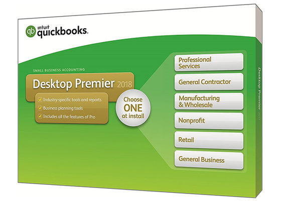 चीन मूल संस्करण के साथ मूल QuickBooks डेस्कटॉप प्रीमियर 2017 Intuit Quickbooks लेखा सॉफ्टवेयर आपूर्तिकर्ता