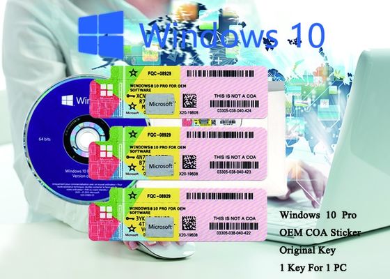 चीन 100% प्रामाणिक विंडोज़ 10 प्रो सीओए स्टीकर 64 बिट सिस्टम ऑनलाइन सक्रिय करें आपूर्तिकर्ता